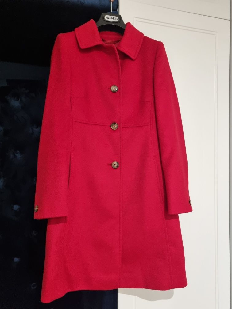 Płaszcz damski wełniany, oryginalny produkt Max Mara