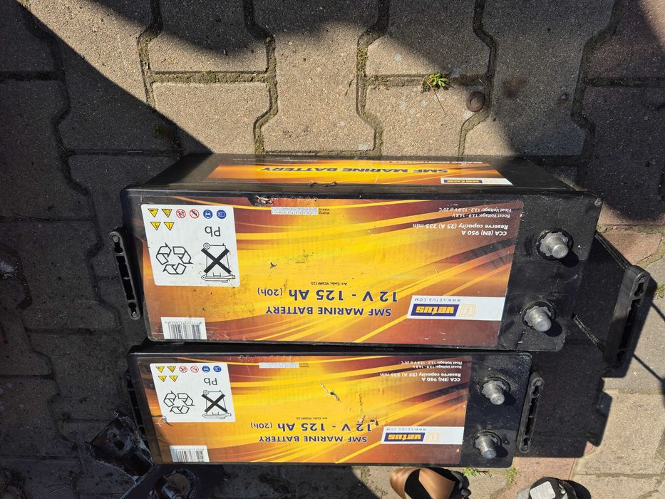 motorówka jacht akumulator marine 125 AH Vetus