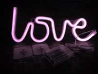 Neon napis LOVE lampa LED miłość walentynki dekoracja ozdoba USB