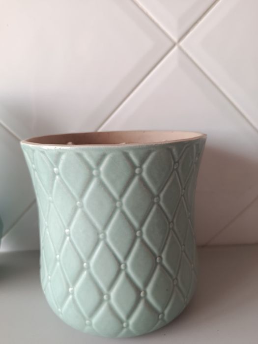 Vasos IKEA verde turquesa