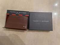 Tommy Hilfiger elegancki portfel męski brązowy