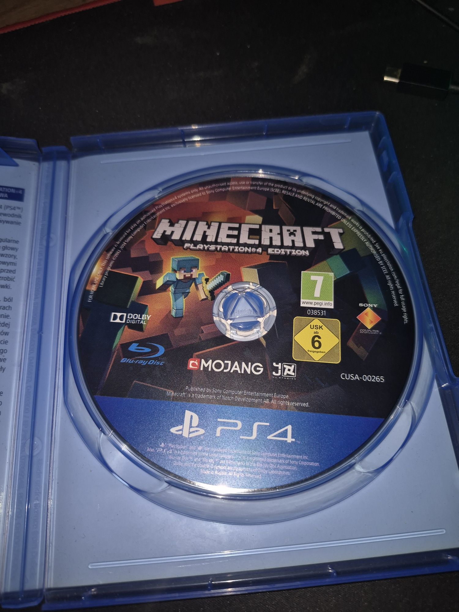Minecraft gra na ps4