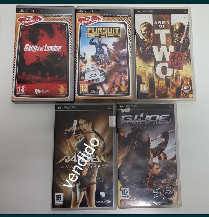 PSP jogos Harry Potter, Lego, Burnout, Spiderman, street fighter, Buzz