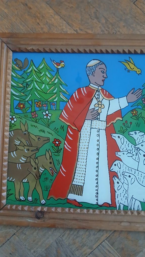 Obraz na szkle Jan Paweł II