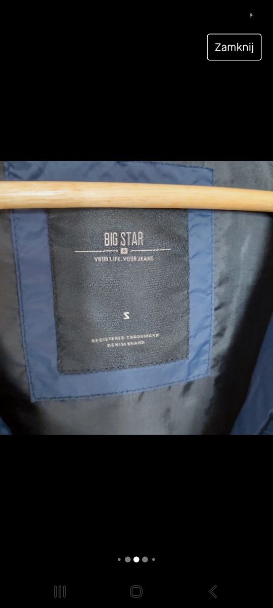 Big Star kurtka  pikowana granatowa S