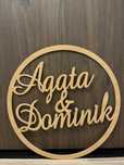 Koło weselne na ściankę ślubna Agata Dominik
