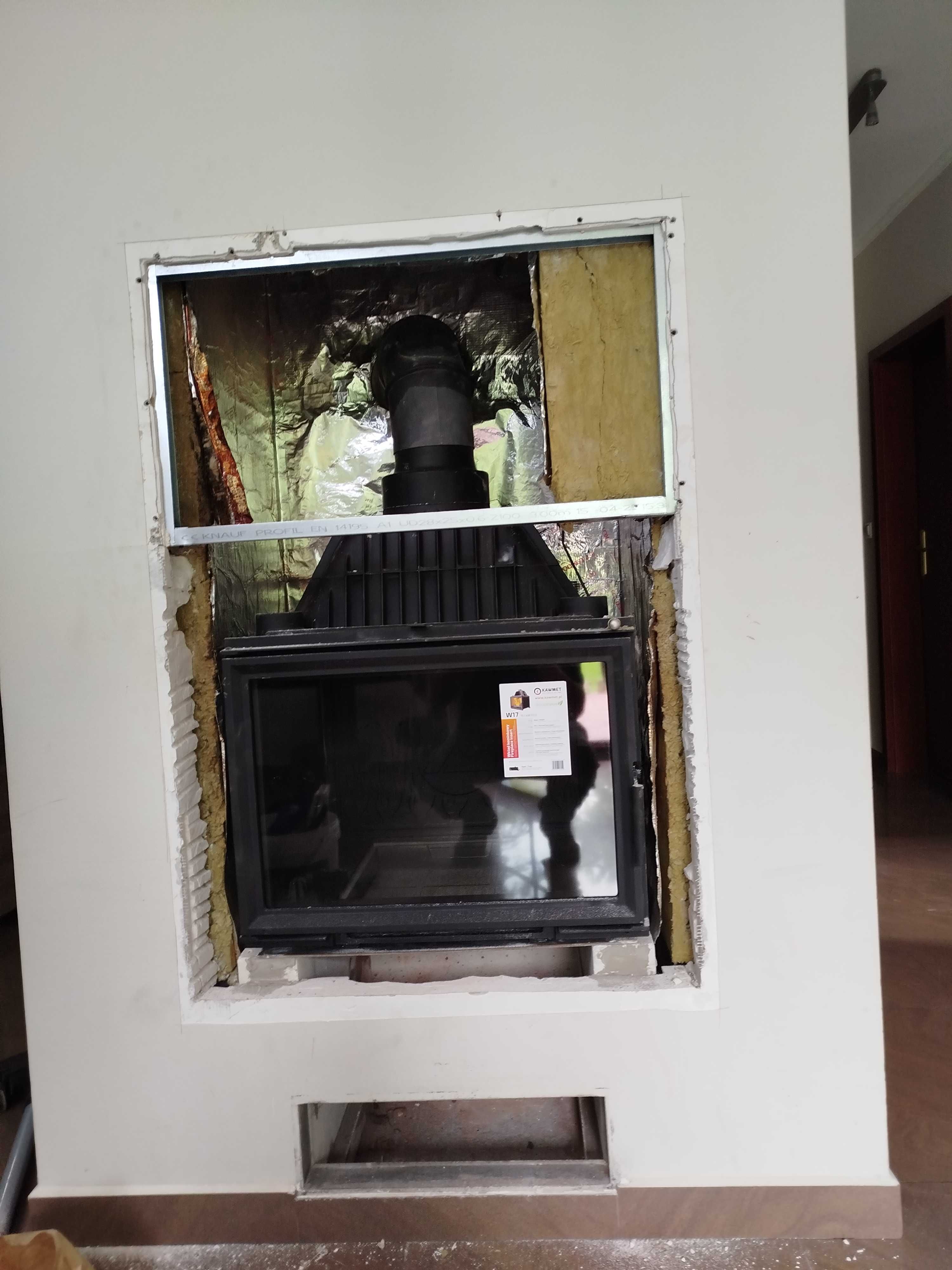 Kominek instalacja + montaż obudowy
