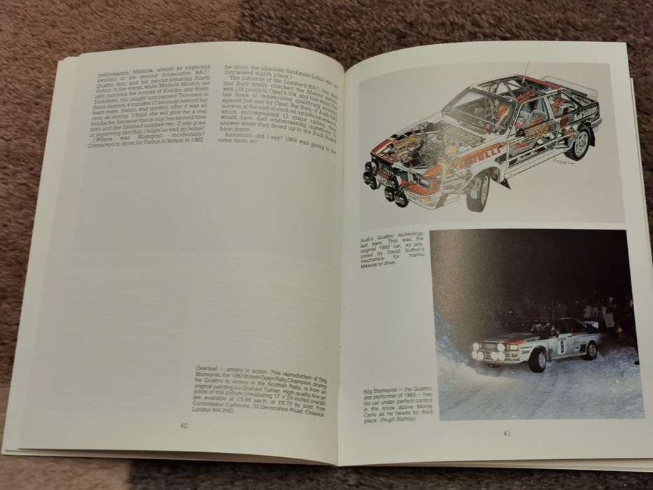 Livro sobre o Audi Quattro