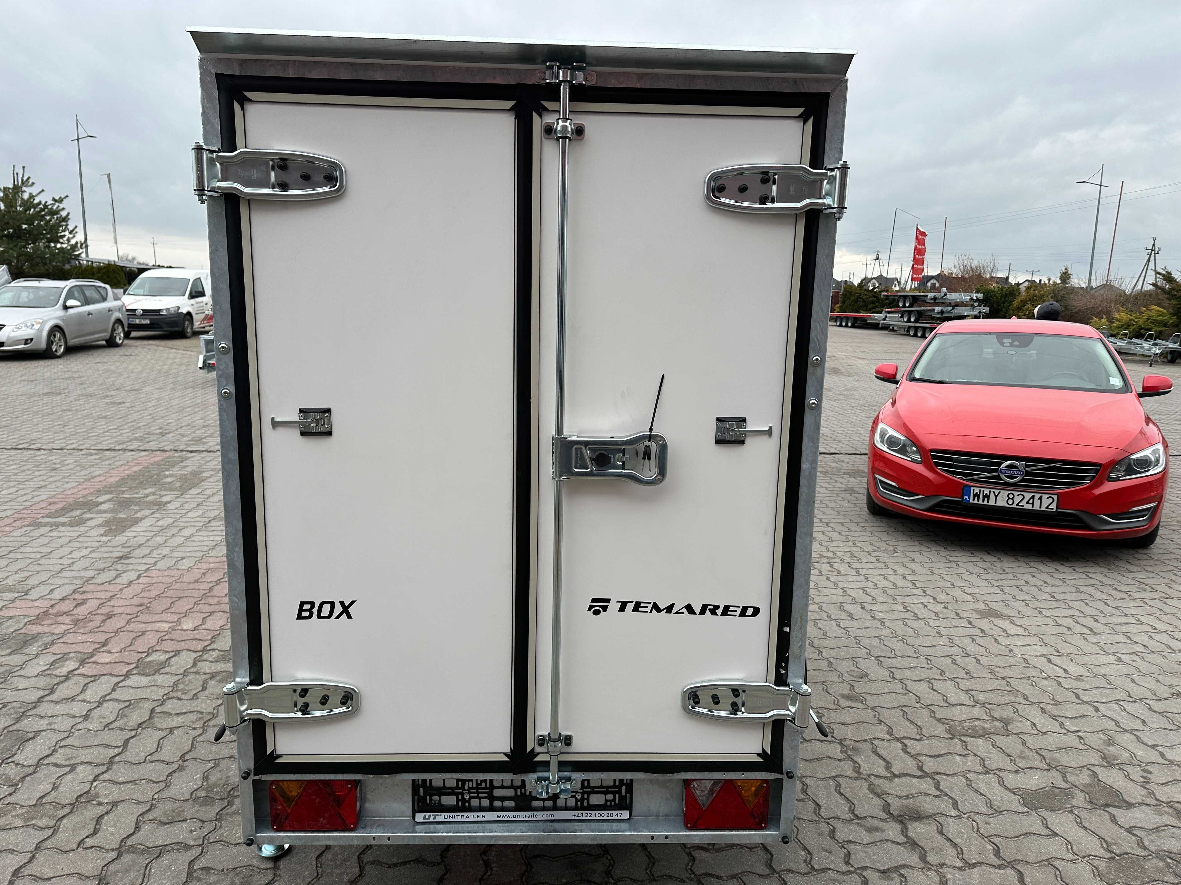 Przyczepa kontener 250x125x150 Temared BOX 2512/2 DMC:750KG DOSTAWA!