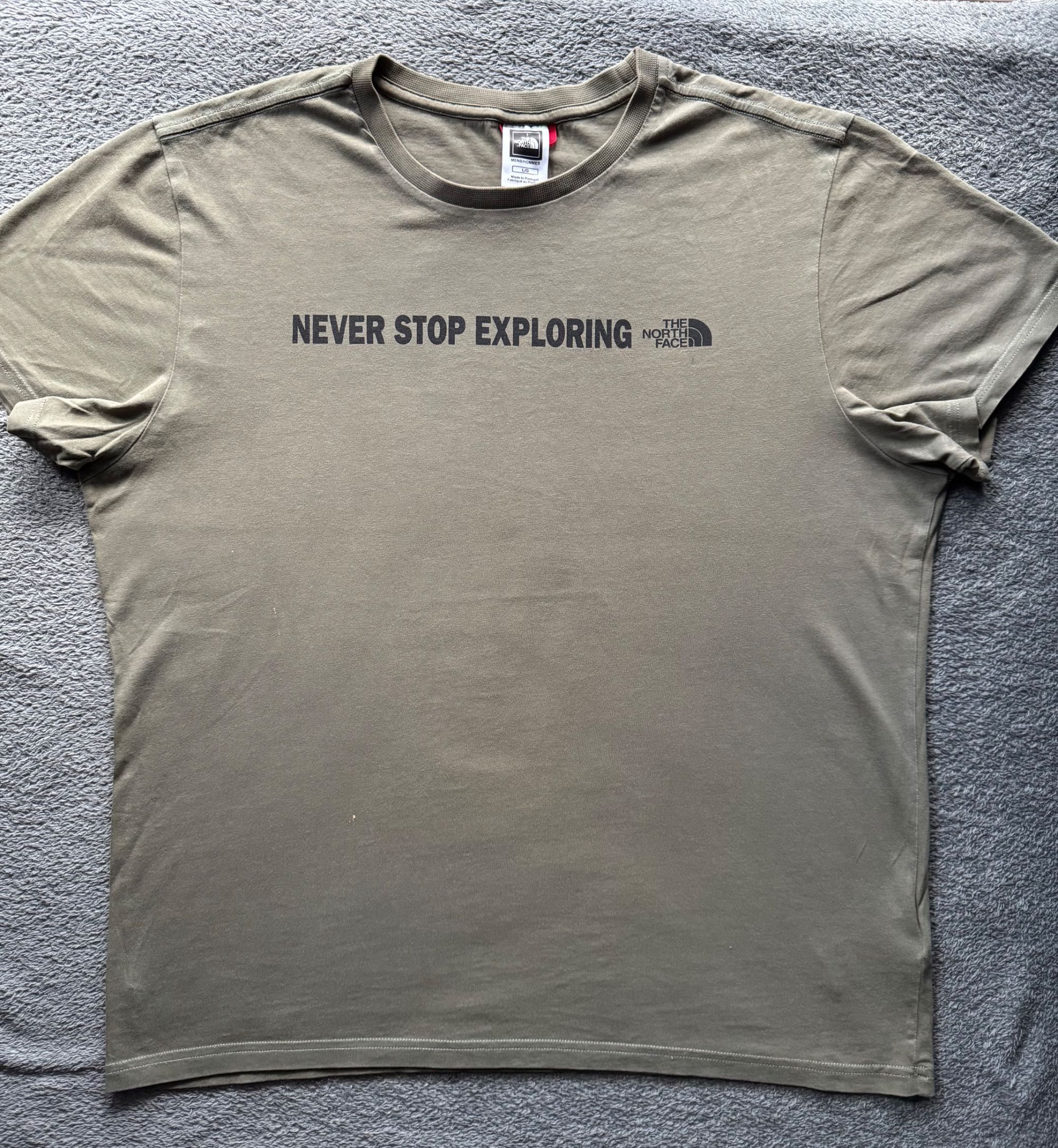 Męski T-shirt -The north face - khaki -M