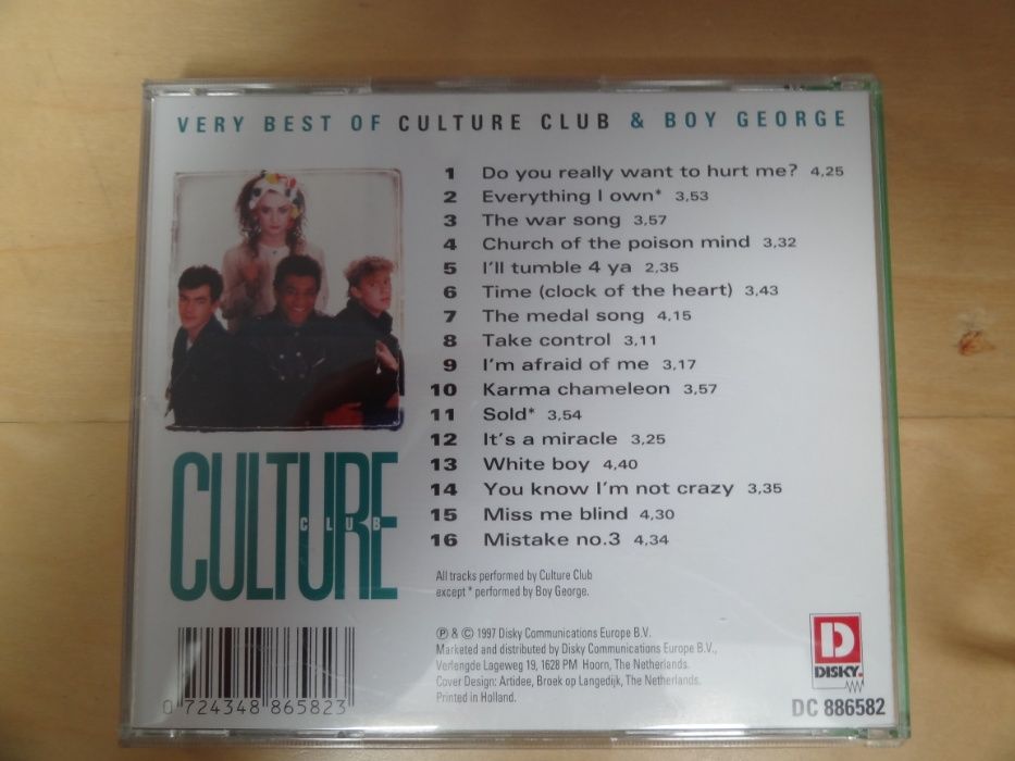 Culture Club &Boy George The best of płyta cd