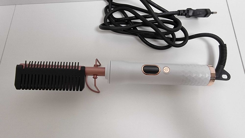 Grzebień prostujący włosy UKL LCD 230°C powłoka tytanowa nowy