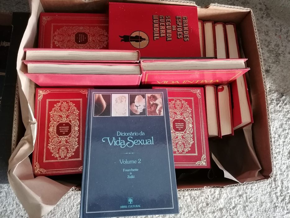 Coleção de livros antigos vendo/troco