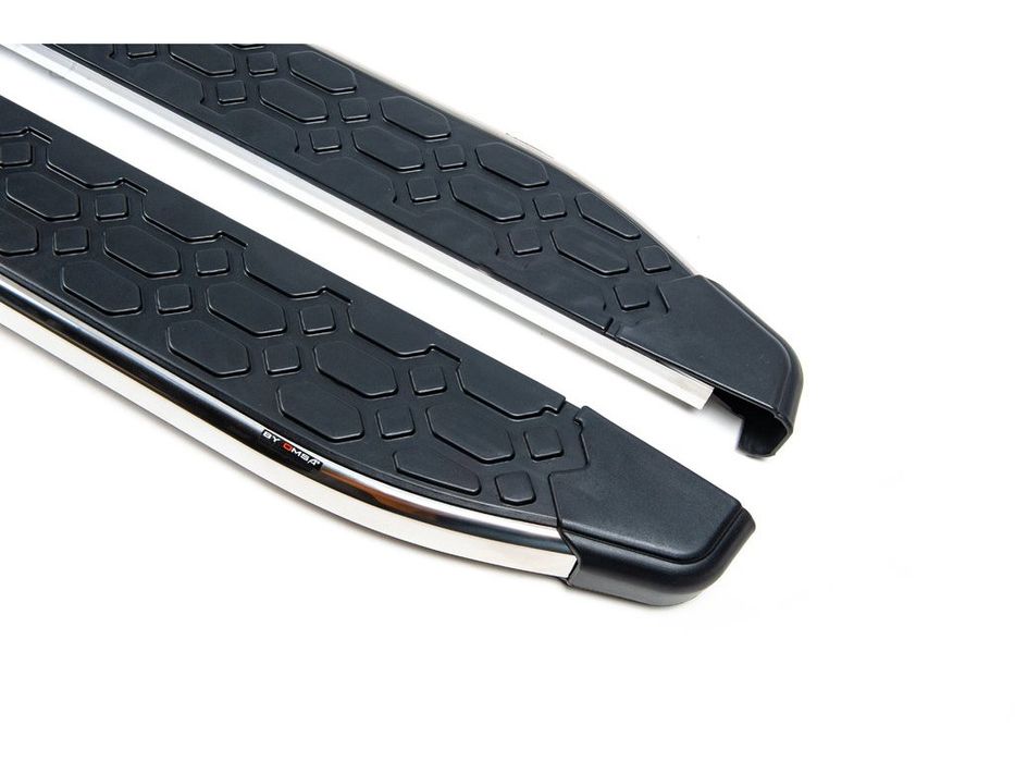 Volkswagen Touareg 2002-2010 р. Бокові пороги BlackLine 2 шт алюміній