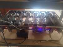 Rig Completa a Trabalhar 8 Placas 8GB cada