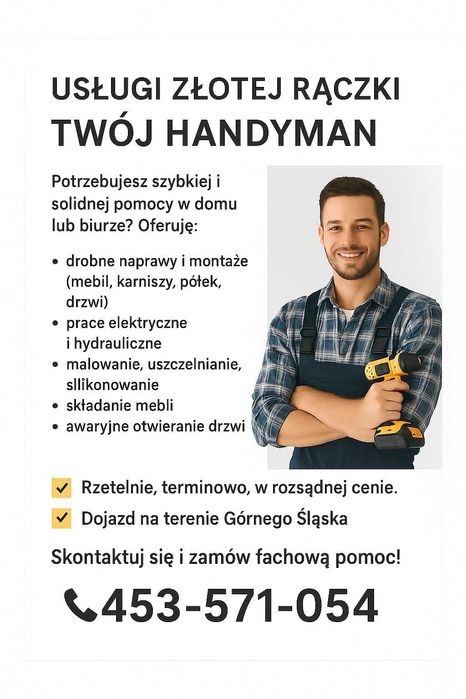 Usługi Złotej Rączki – Twój Handyman