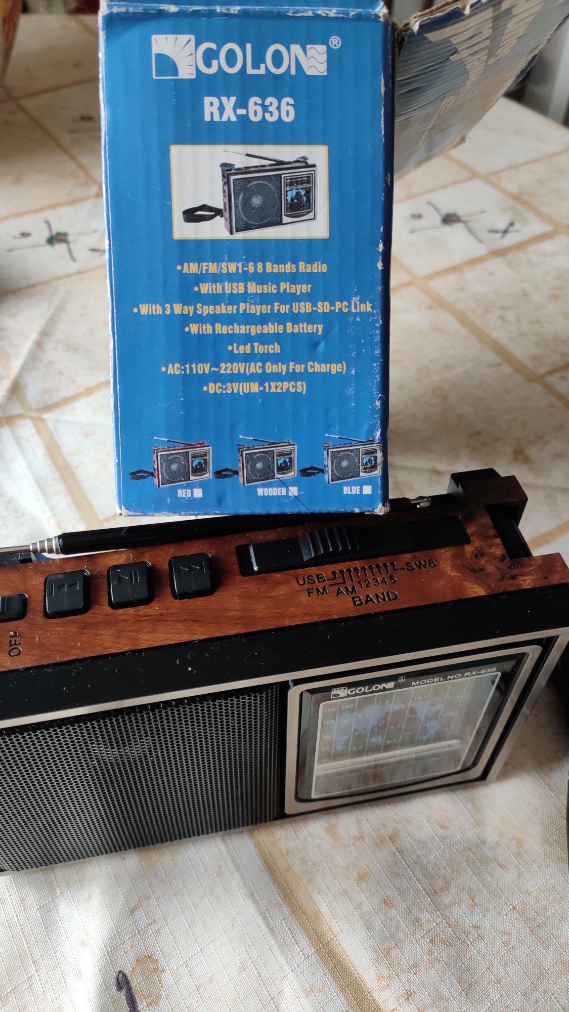 Радиоприемник Golon RX-635 с USB