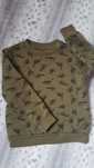 Sinsay bluza dinozaury zielona 104