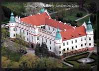 Baranów Sandomierski zamek magnes na lodówkę 9 x 6 cm