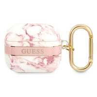 Guess Gua3Hchmap Airpods 3 Cover Różowy/Pink Marble Strap Collection