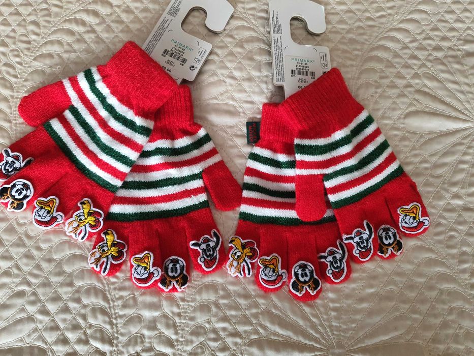 luvas de menina natal disney novas