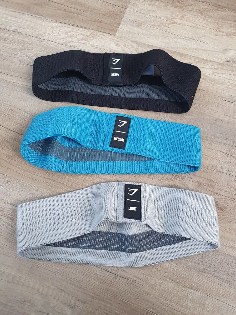 Gymshark Zestaw 3 taśm materiałowych