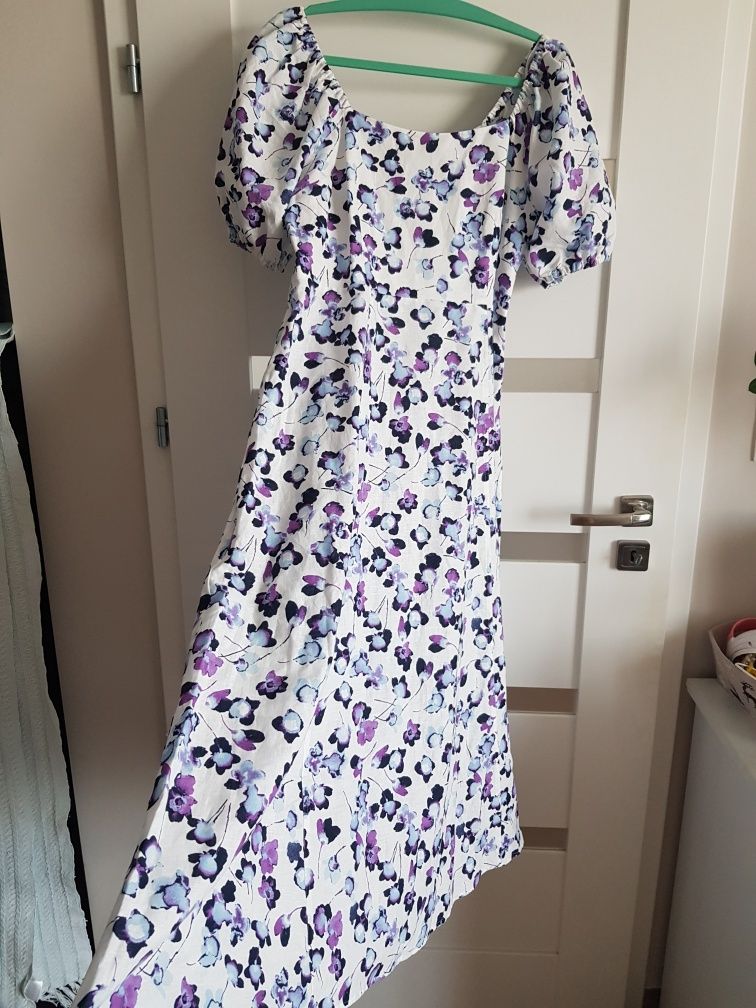 Marks&spencer sukienka na lato kwiaty midi 40