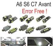 KIT COMPLETO 17 LAMPADAS LED INTERIOR PARA AUDI A6 S6 RS6 C7 AVANT WAGON 12-