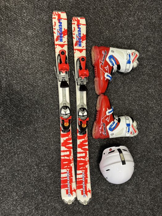 Zestaw Narty junior Dynamic 120cm + buty Nordica 24cm + kask bolle