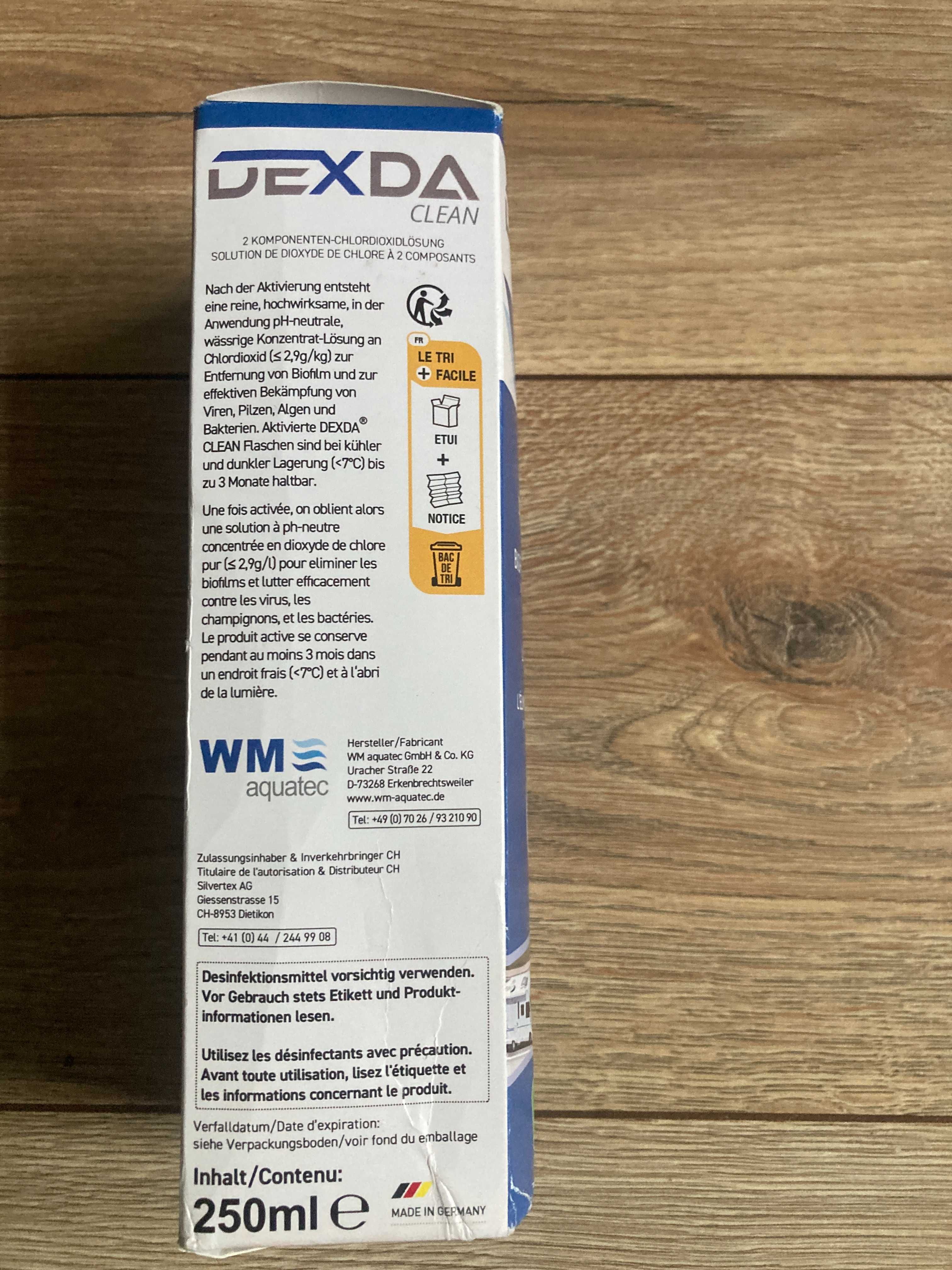 Dexda Clean WM Aquatec środek do dezynfekcji zbiorników wody