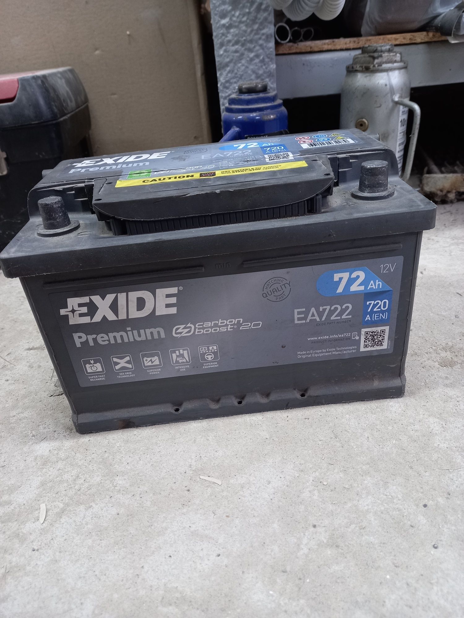 Акумулятор Exide 72Ah 720A