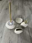 Nowy zestaw komplet ceramiczny do toalety Jysk muszle