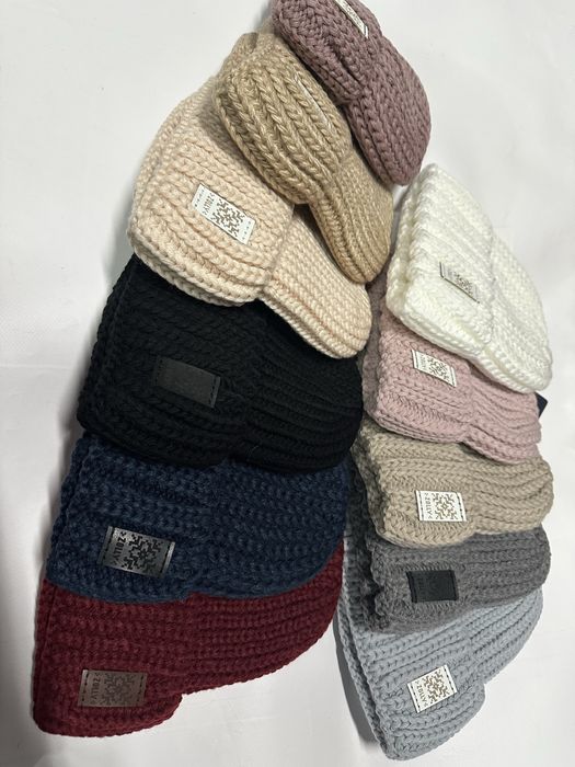 Модель шапки крупна вʼязка