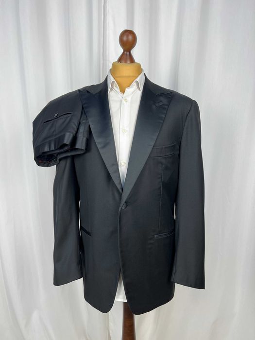 ISAIA Super 150`s Wool Tuxedo Suit костюм смокінг ІСАЯ Церемоніальний
