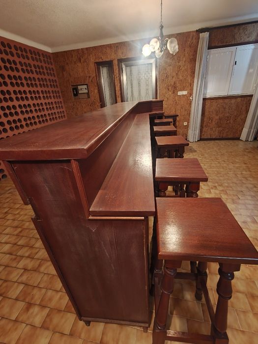 Mesa de bar\balcão de bar\bar em madeira