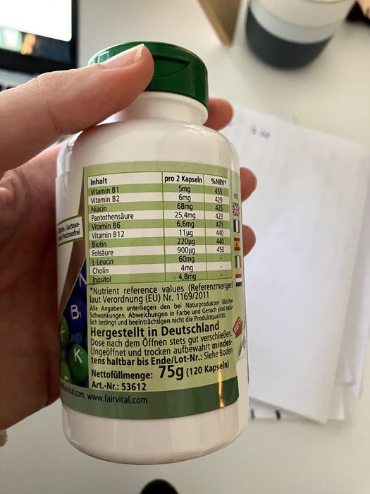 Natural B-Complex suplemento