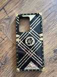 Etui na telefon, złote, czarne, eleganckie, mocne rogi, pancerne