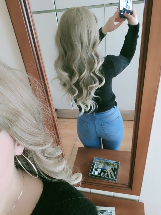 Peruka blond ombre