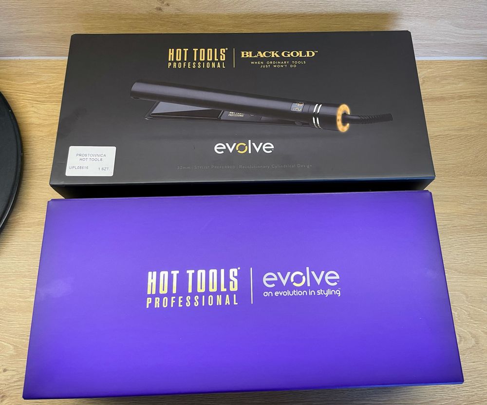 Hot Tools Evolve Gold Titanium prostownica do włosów, rozmiar 32mm