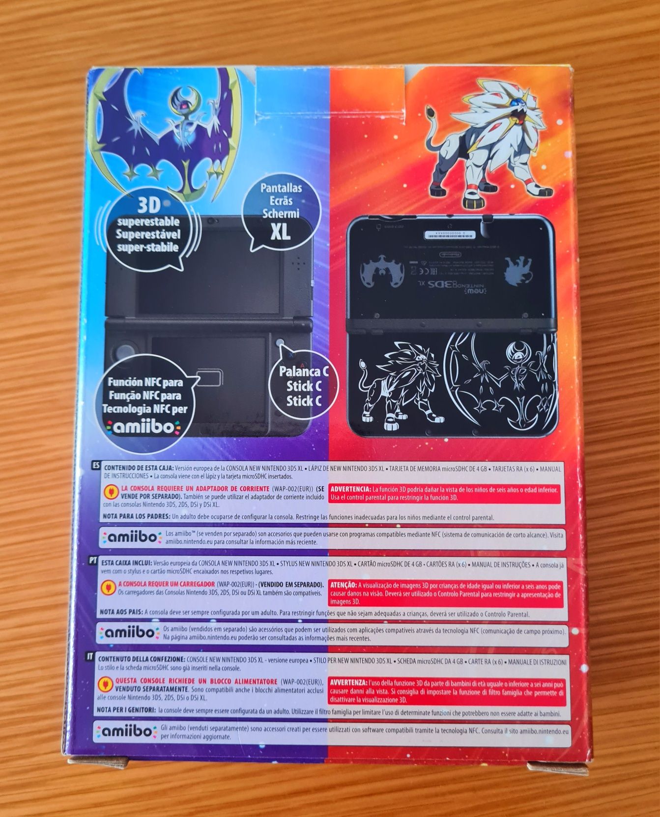 New Nintendo 3DS XL Solgaleo & Lunala Edition