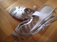 Sandałki damskie skórzane Deichmann 41 ,skórzane sandały 5th Avenue 41