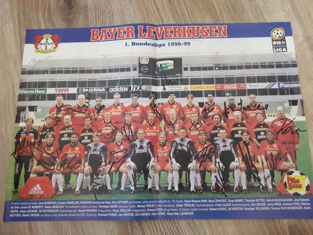 AUTOGRAFY Bayer Leverkusen 98/99