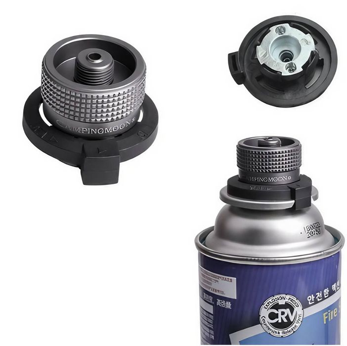 Перехідник з різьбового типу балонів на цангові