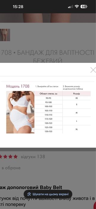 Бандаж Anita 36/38