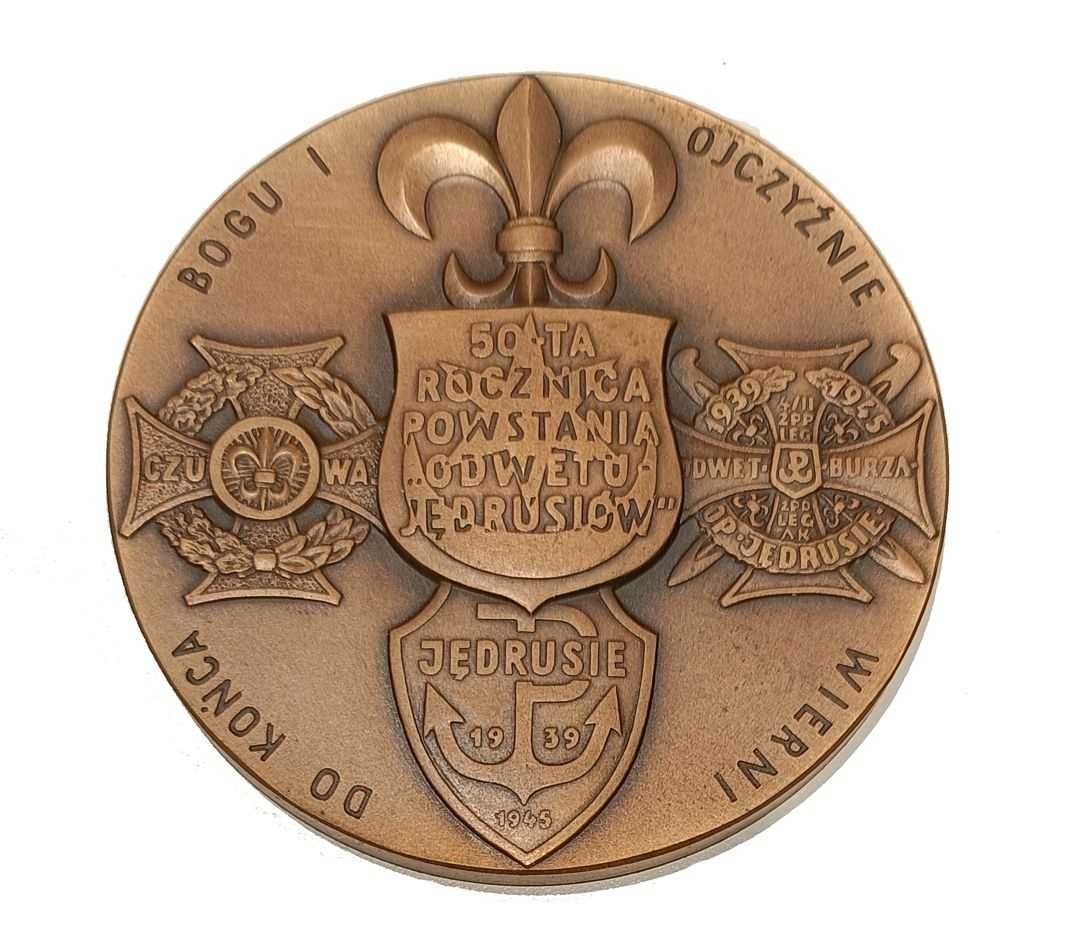 medal Władysław Jasiński Jędruś, mosiądz