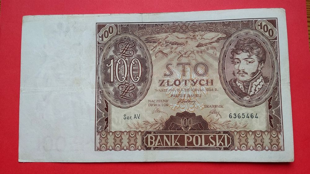 Banknot 100 złotych 1934 II RP