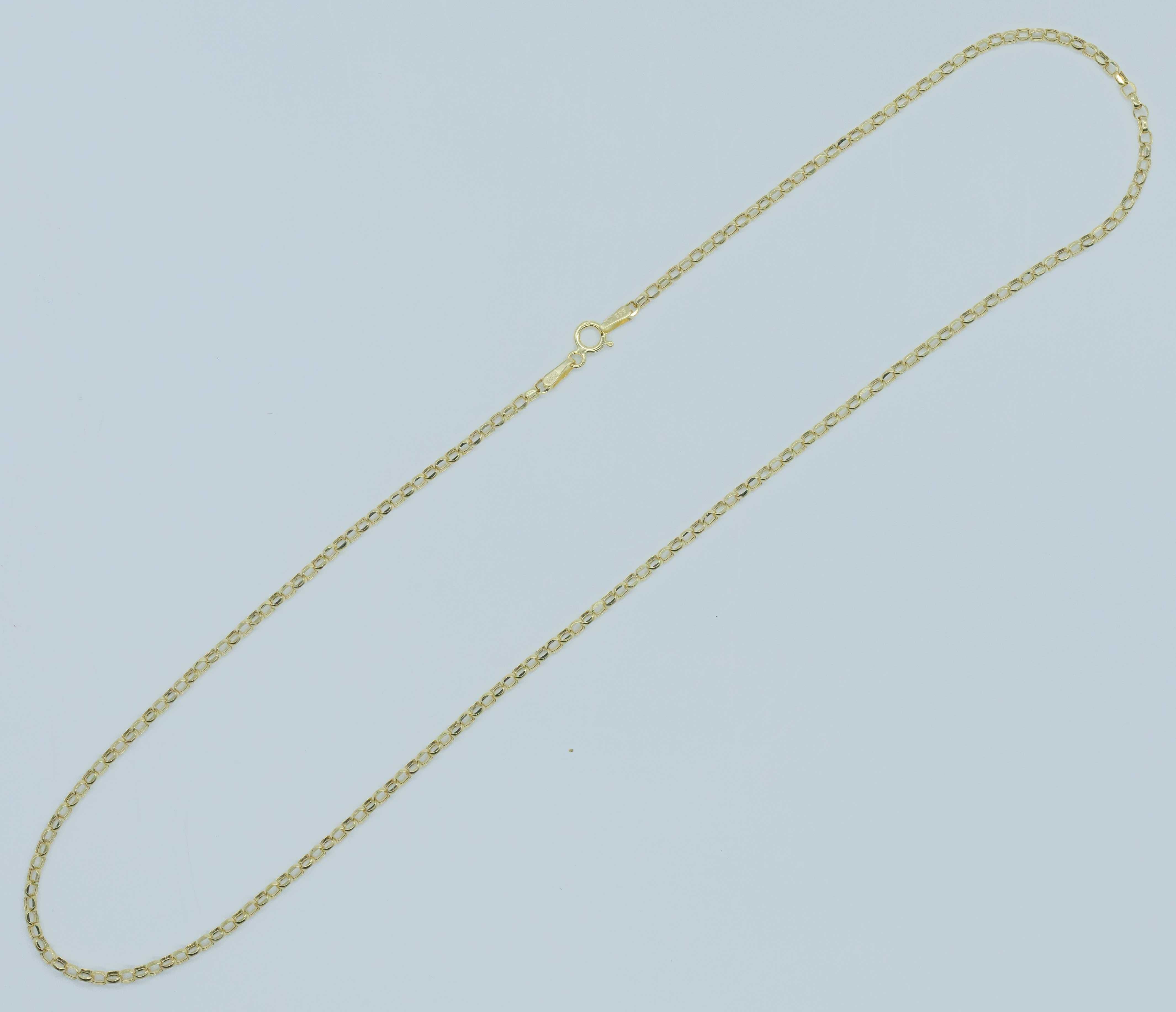 Złoty łańcuszek 585 14K 2,18 gram 45cm Ankier Nowy Klasyczny