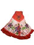 Wzorzysta Sukienka w Kwiaty Vintage Hippie Made in India Ethno Dress