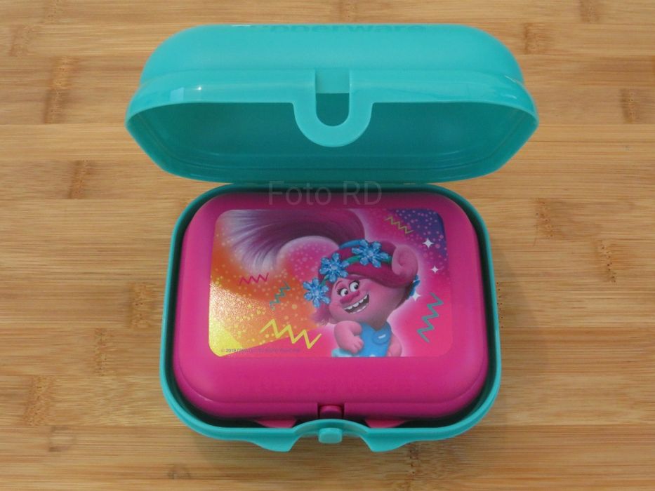 Tupperware Conjunto Ostras Trolls + Mochila Novas