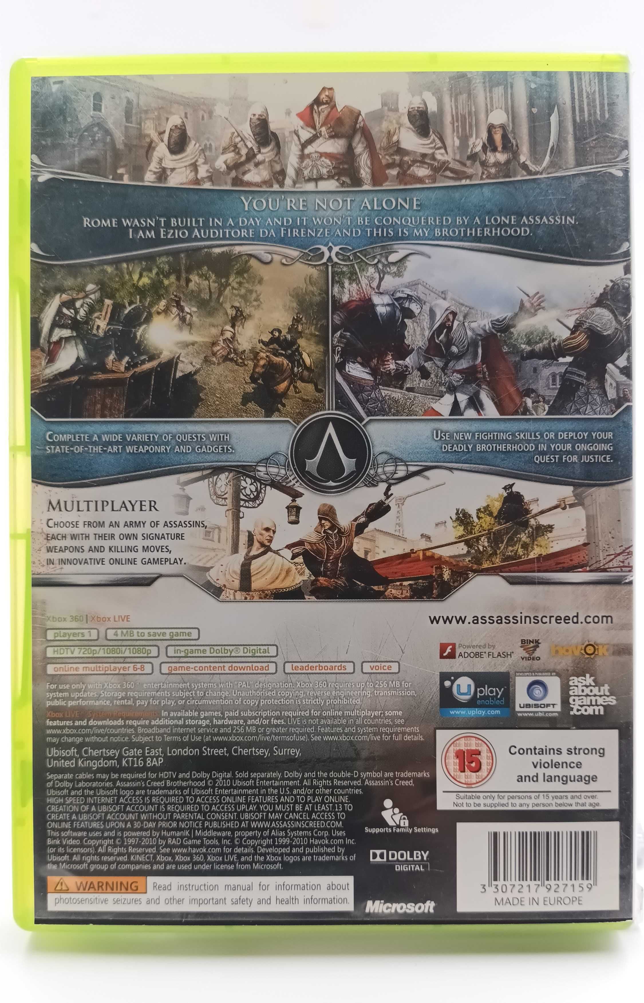 Assassin's Creed Brotherhood Xbox 360